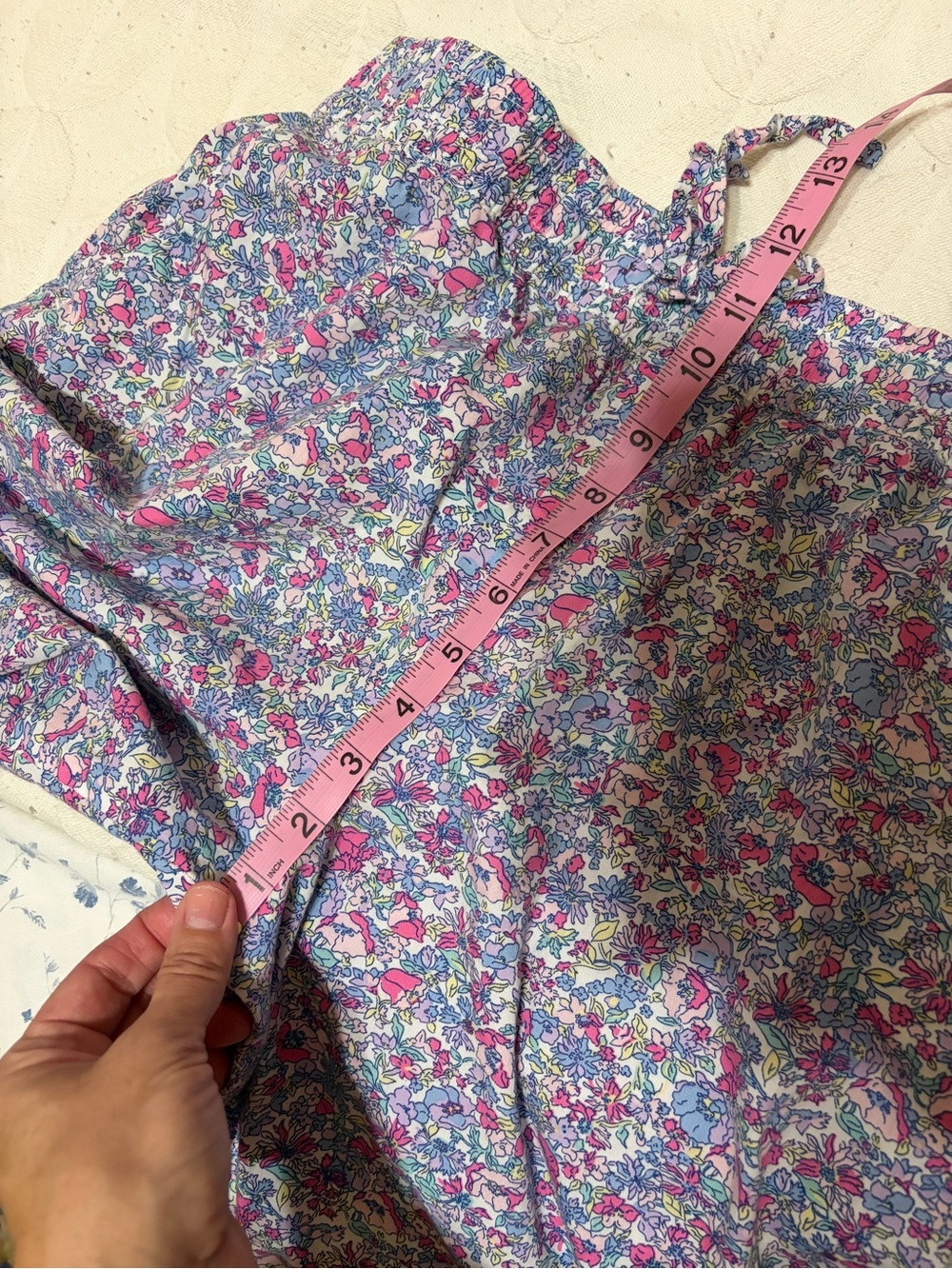 Like new Gap size L Women's floral lounge/sleep pants. Purple and pink. Cotton - Picture 8 of 9